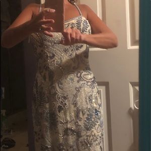 Gorgeous white beaded cocktail